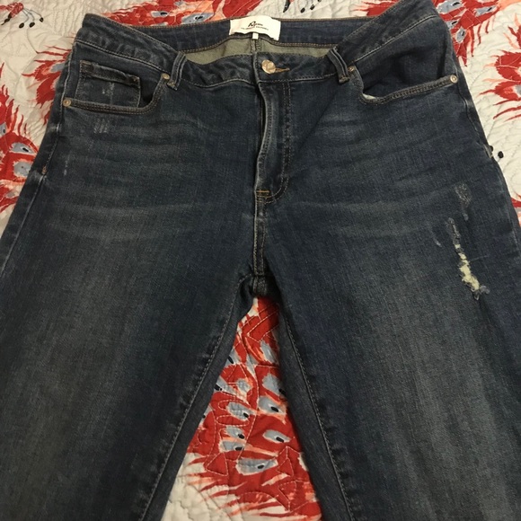 Cotton Spandex Straight Leg Jeans - Picture 3 of 6